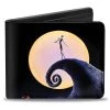 Buckle-Down Disney The Nightmare Before Christmas Stylized Jack Full Moon Pose Bi-Fold Wallet New