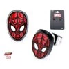 Sales One Marvel Spider-Man Face Stud Earrings New
