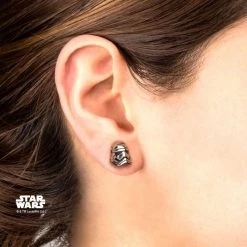 Sales One Star Wars Episode 7 Stormtrooper Stud Earrings New
