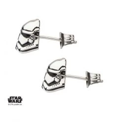Sales One Star Wars Episode 7 Stormtrooper Stud Earrings New