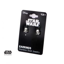 Sales One Star Wars Episode 7 Stormtrooper Stud Earrings New