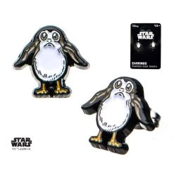 Sales One Star Wars Episode 8 Porg Enamel Stud Earrings