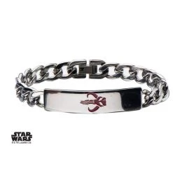 Sales One Star Wars Mandalorian Symbol Id Curb Chain Bracelet New