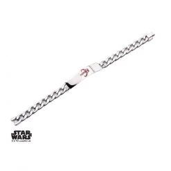 Sales One Star Wars Mandalorian Symbol Id Curb Chain Bracelet New