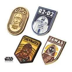 Sales One New Star Wars R2-D2, C-3Po, Chewbacca, And Jawa 4Pc Lapel Pin