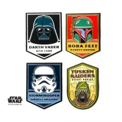Sales One Star Wars Dark Side Of The Force 4Pc Lapel Pin Set New