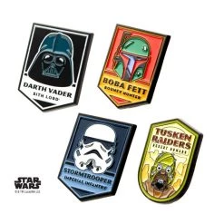 Sales One Star Wars Dark Side Of The Force 4Pc Lapel Pin Set New