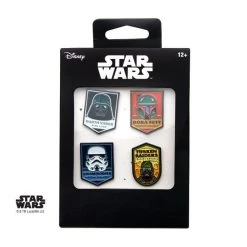 Sales One Star Wars Dark Side Of The Force 4Pc Lapel Pin Set New