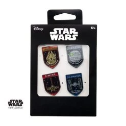 Sales One New Star Wars Fighters Space Ships 4Pc Lapel Pin Set