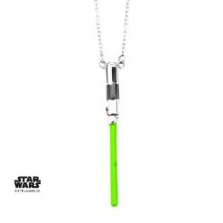 Sales One New Star Wars Yoda Lightsaber Stainless Steel Necklace