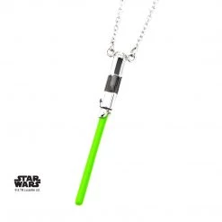 Sales One New Star Wars Yoda Lightsaber Stainless Steel Necklace