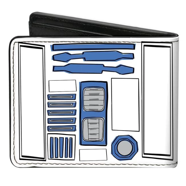 Buckle-Down Star Wars R2-D2 Head + Parts Bi-Fold Wallet 2 Buckle-Down Star Wars R2-D2 Head + Parts Bi-Fold Wallet