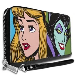 Buckle-Down New Disney Sleeping Beauty Princess Aurora And Maleficent Face Blocks Wallet