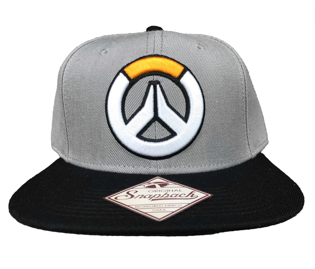 Bioworld Overwatch Embroidered Logo Flat Bill Snapback Hat New 2 Bioworld Overwatch Embroidered Logo Flat Bill Snapback Hat New