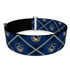 Buckle-Down Harry Potter Ravenclaw Crest Plaid Cinch Waist Belt New